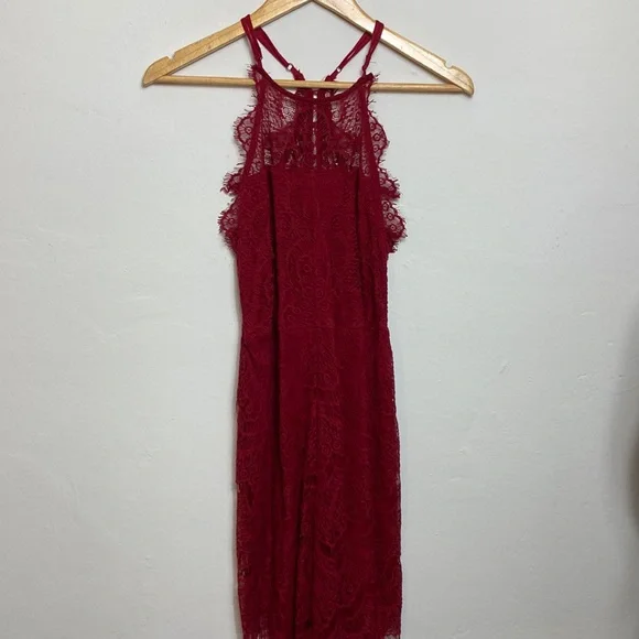 Free People Intimately Red Lace Dress Free People Intimately Red Lace Dress